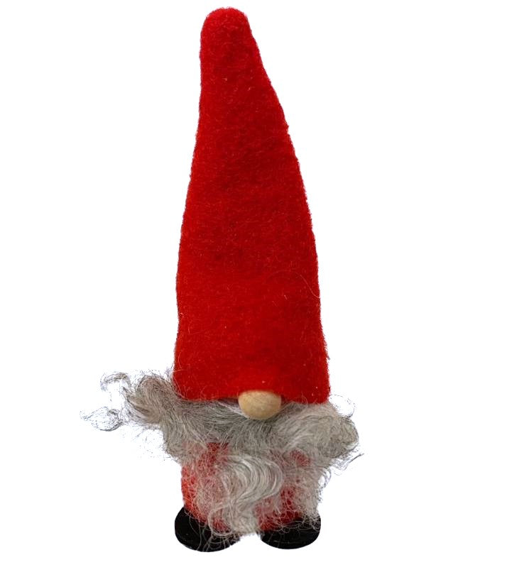 LARSSONS TRA Sweden Wooden Christmas RED SANTA Gnome TOMTE 4.25" Figure Doll