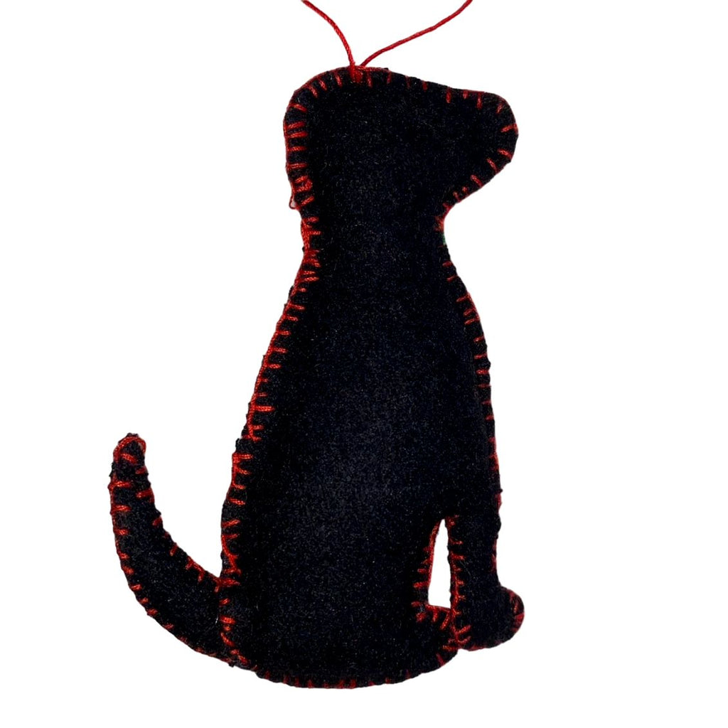 Stitch by Stitch Black Lab LABRADOR DOG Fair Trade Handmade Beaded Christmas Ornament