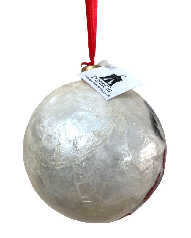 Trade-Cie Megan Grinder Black LABRADOR DOG Capiz Ball Christmas Ornament