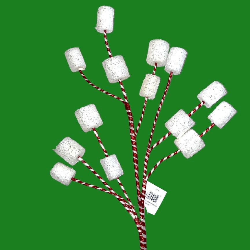 Seasonal Abode 30 Marshmallow Spray Red White Stripe Christmas Tree P –  The Pink Palm