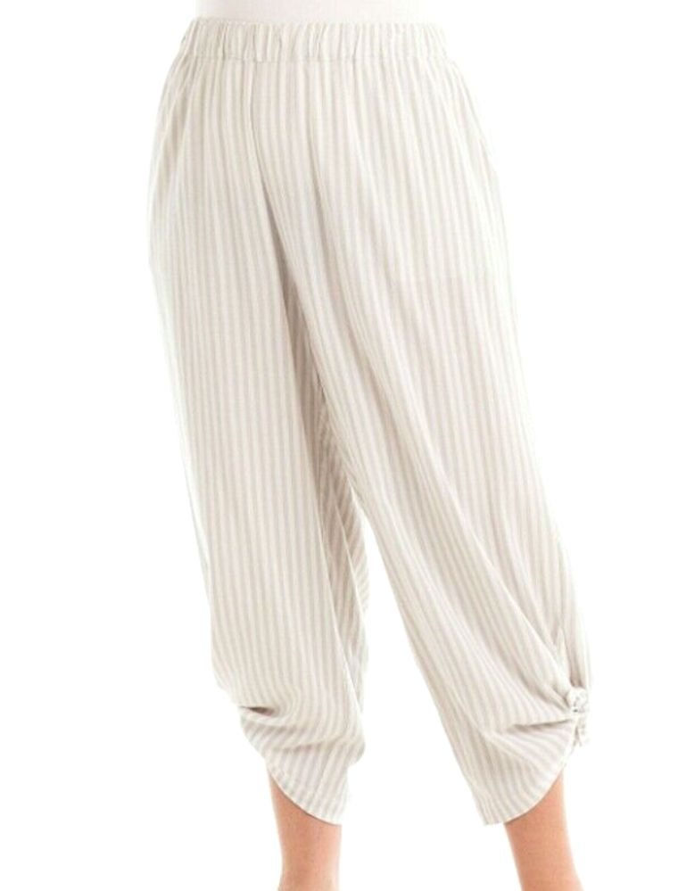 Fresh Produce Clothes 2X Avila Stripe Tie Beach Pants